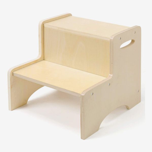 Wood City Wooden Toddler Step Stool for Kids