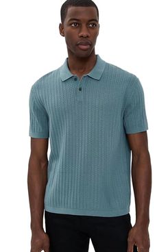 Theory Short Sleeve Cable Polo