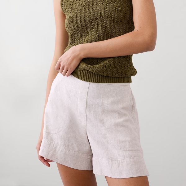 Banana Republic Factory Anyday High-Rise Linen-Blend Short
