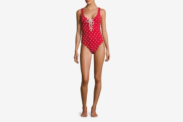 Marysia One-Piece Lace Up Swimsuit