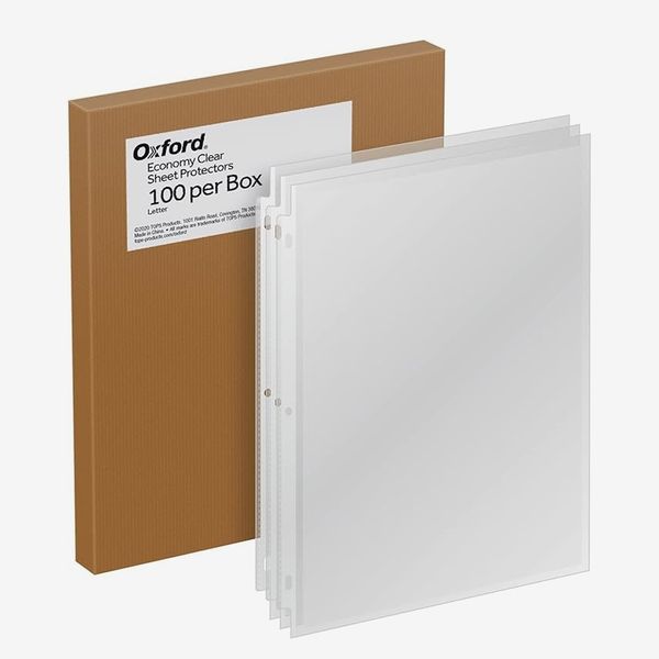 Oxford Sheet Protectors, Clear Finish, Top Load - 200 ct