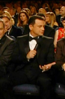 A Working List of Things That Are Confusing to Aaron Paul: the Burberry Fashion Show, Jimmy Kimmel's Emmy Seating arrangements.