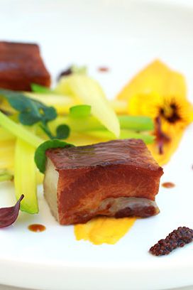 Golden Carrots, Baby Leeks, Whole Grain Mustard Seed