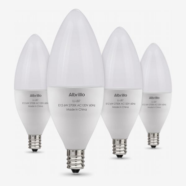 Abrillo Candelabra Base Non-Dimmable LED Bulbs (4-Pack)