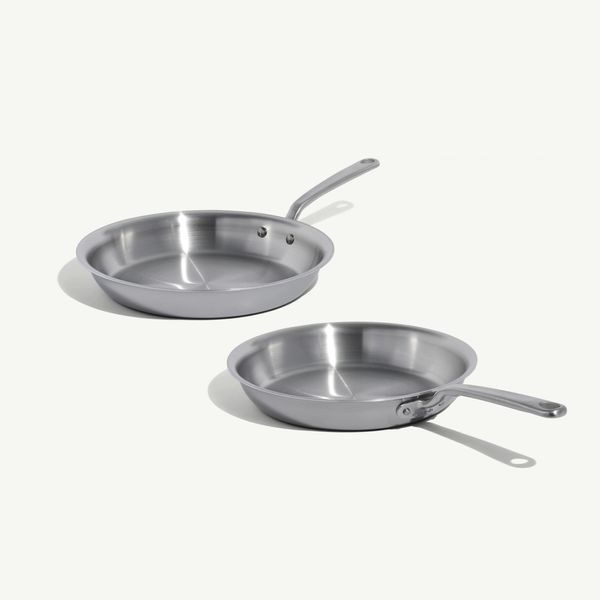 Made In Stainless Clad Frying Pan Set