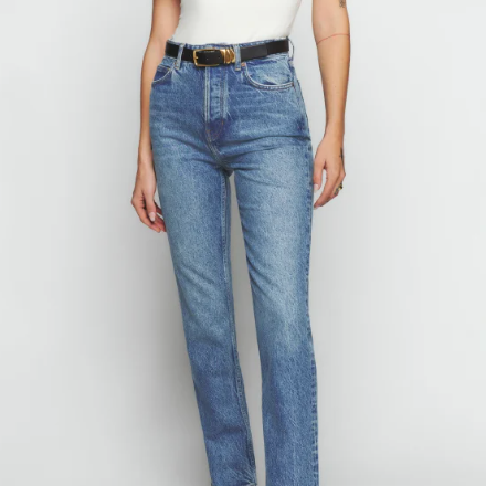 Reformation Cynthia High-Rise Straight Jeans