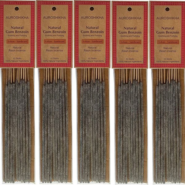 Auroshikha Natural Resin Gum Benzoin Sambrani Incense Sticks