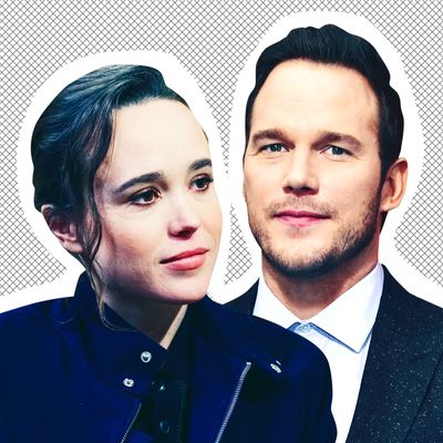 Ellen Page, Chris Pratt.