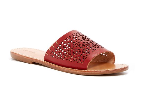 Soludos Perforated Open Toe Slide Sandal