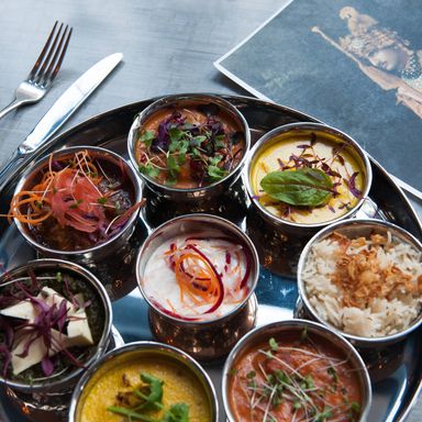 The chef's table tasting menu.