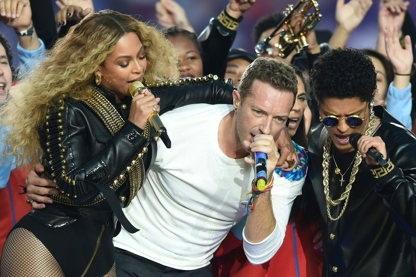 Coldplay Super Bowl half time show with Beyonce & Bruno Mars