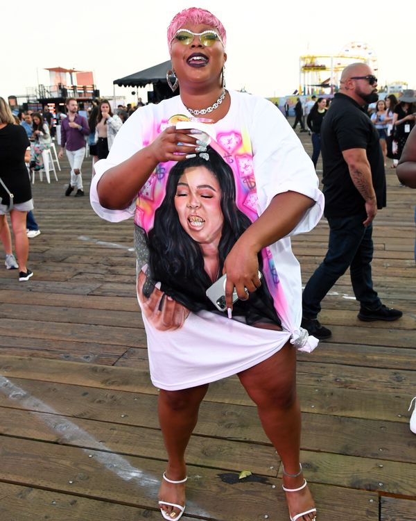 Lizzo Wore a Shirt With Her Own Face on It