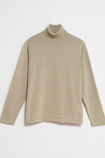 nu-in 100% Recycled Mock Neck Long Sleeve Top