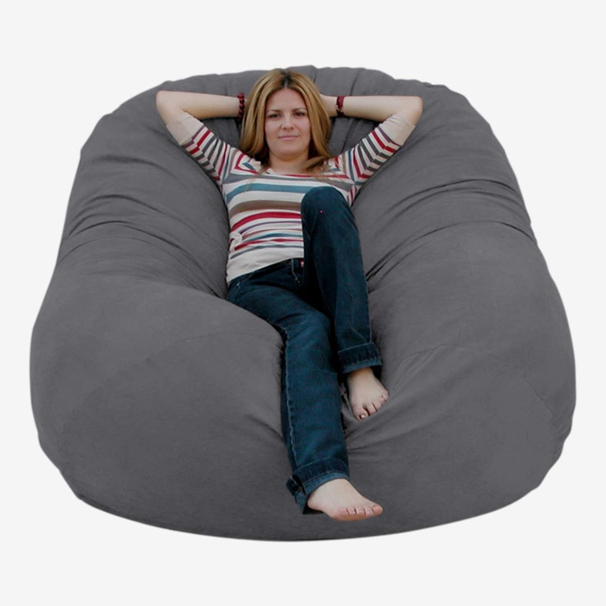 Cheap Bean Bag Chairs For Adults - Chill Sack 6 Ft Large Bean Bag