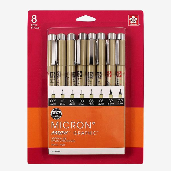 Sakura Pigma 8 Pen Set - Black