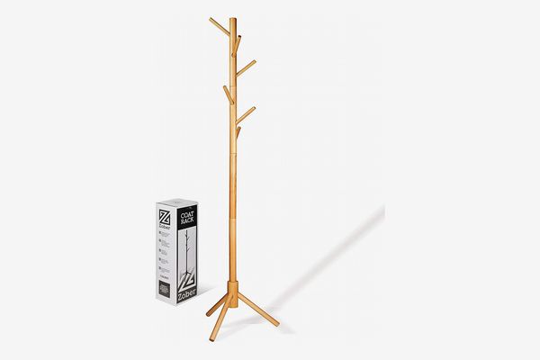 ZOBER Wooden Coat Rack Stand