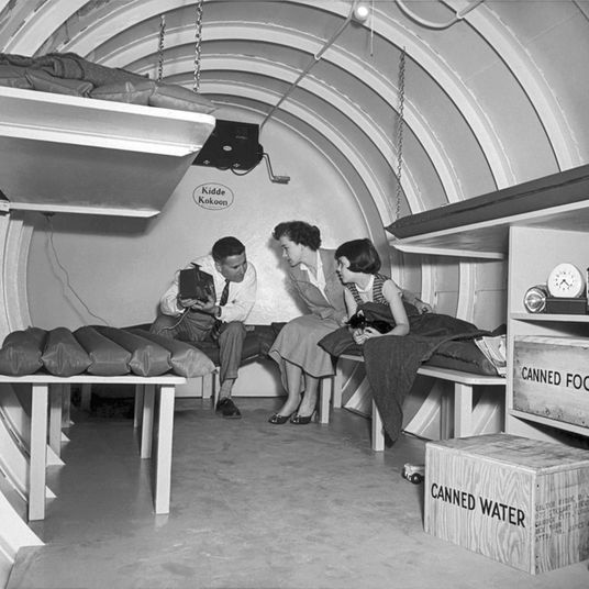 Family In A Bomb Shelter