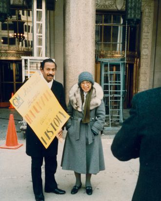 U.S. Congressman John Conyers Jr. and Rosa Parks.