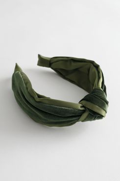 & Other Stories Velvet Knot Alice Headband