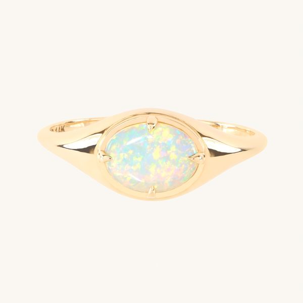 Catbird Companion Opal Signet Ring