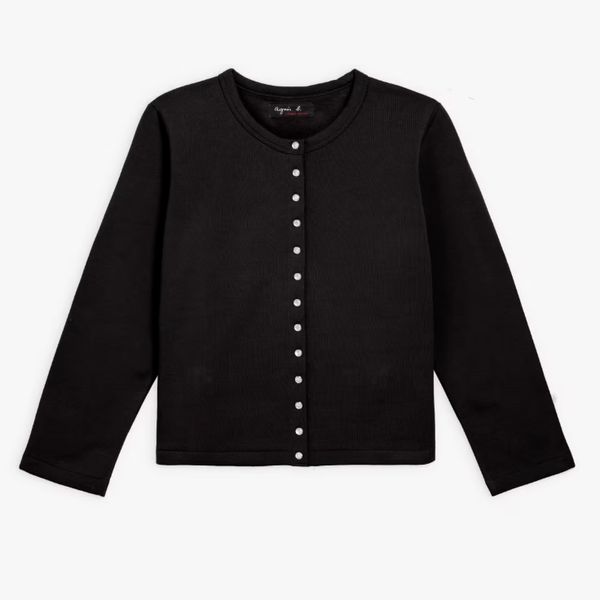 Agnès B. Le Petit Cotton Fleece Cardigan