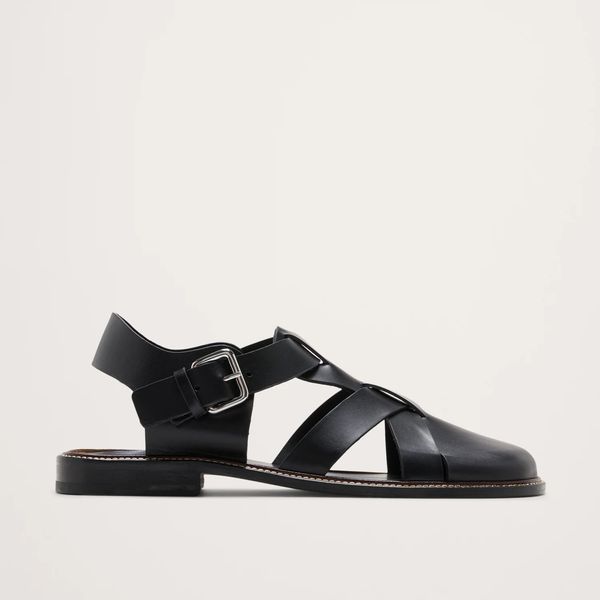 Banana Republic Leather Closed-Toe Fisherman Sandal