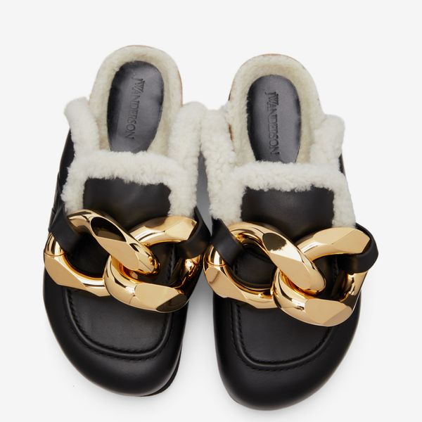 JW Anderson Shearling Chain Loafers