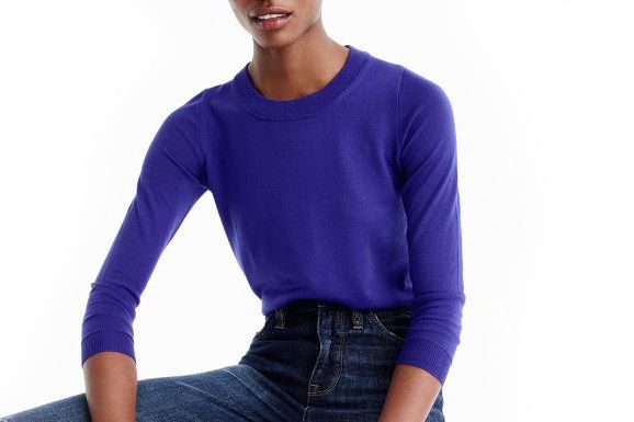 J crew purple outlet sweater