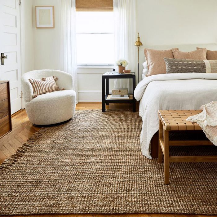 100% Natural Jute Area Rug for Living Room Mat Carpet Indoor Bedroom Large Rugs 
