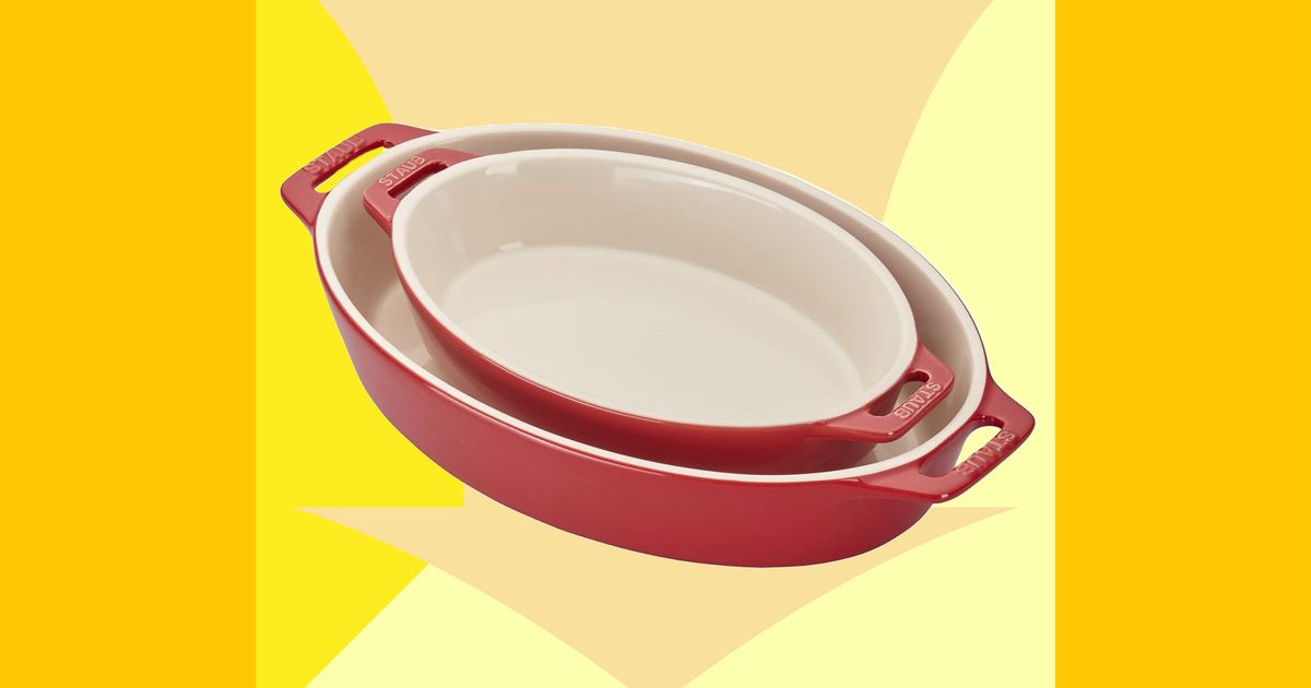 Staub 2-Piece Ceramic Nesting Oval Baking Dish Set Sale