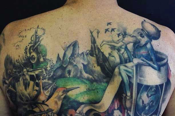 3rd session “Garden of Earthly Delights” by Hieronymus Bosch tattoo on... |  TikTok