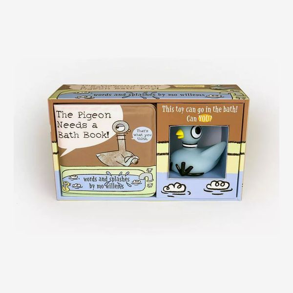 'The Pigeon Needs a Bath Book!' by Mo Willems, With Pigeon Bath Toy
