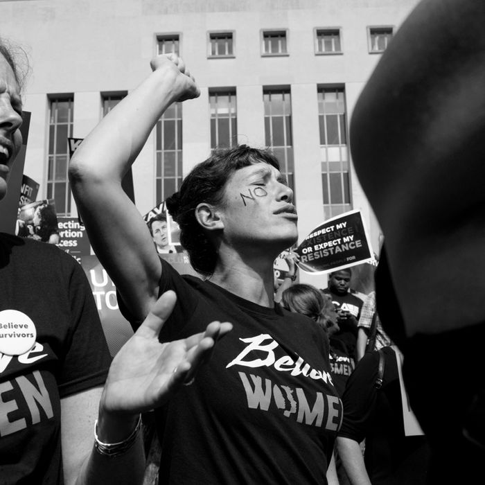 Women protesting Brett Kavanaugh in Washington D.C.