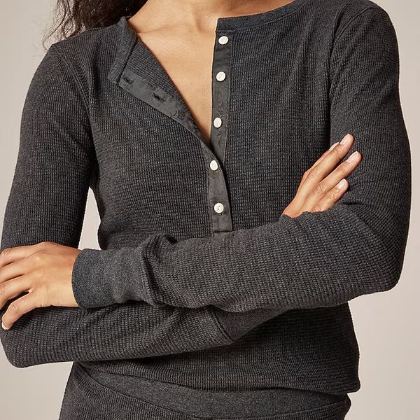 J.Crew Waffle-Knit Pajama Set