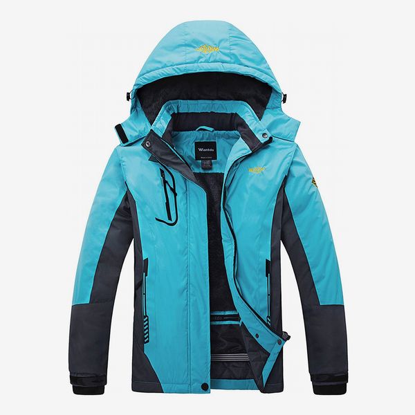 YXP Womens Waterproof Ski Jacket Double Layer Fleece Jacket