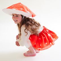 Sarah's Silks mushroom hat and tutu