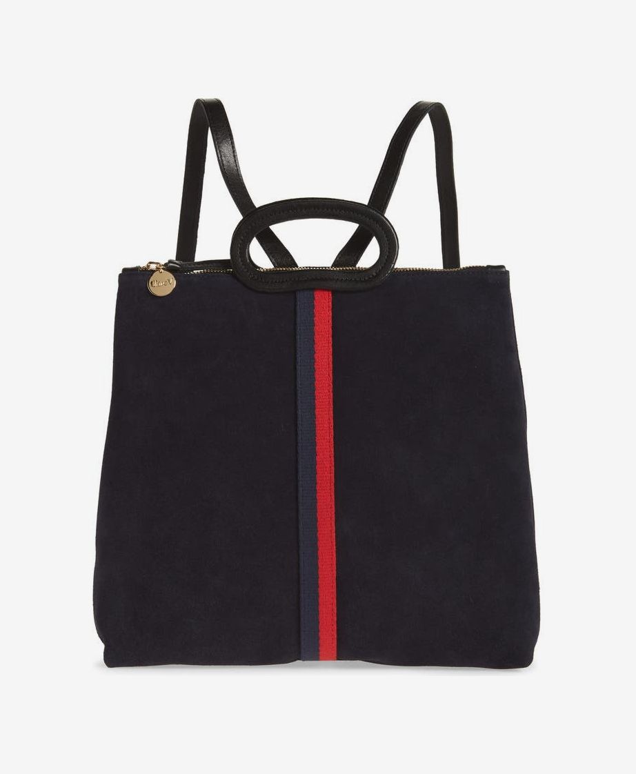 Clare V. Marcelle Suede Tote Backpack