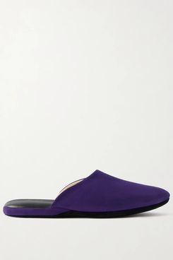 Charvet Suede Slippers - Purple