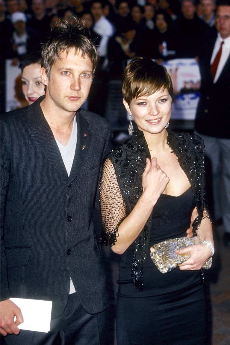 Jefferson Hack and Kate Moss at “One Night At McCool’s” - London Premiere April 2001 (Photo by Fred Duval/FilmMagic)