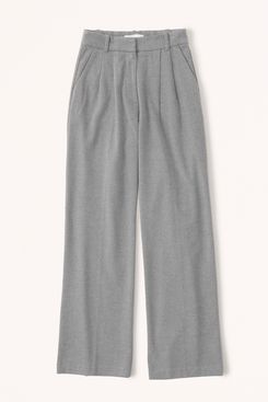 Abercrombie Tailored Brushed Suiting Wide Leg Pant