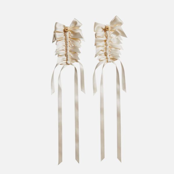 Simone Rocha Rosette Bow earrings