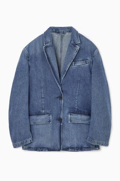 COS Single-Breasted Denim Blazer