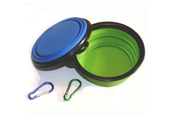 COMSUN Collapsible Dog Bowl, Pack of 2 