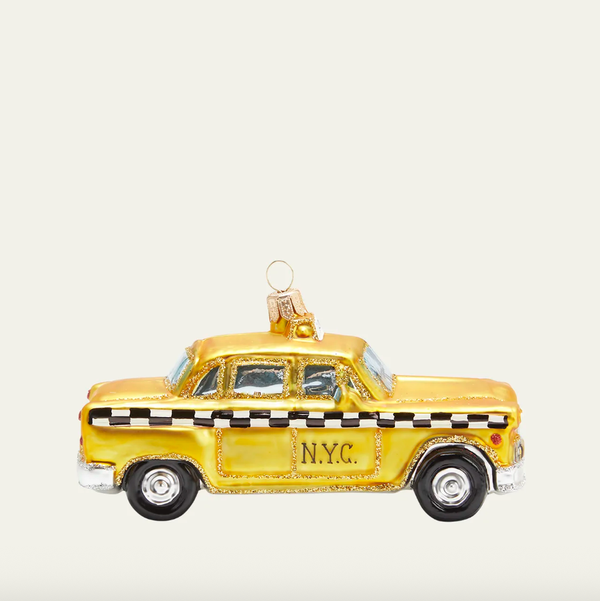 Bergdorf Goodman NY Taxi Christmas Ornament