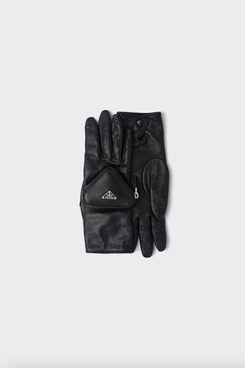 Prada Nappa Leather Gloves With Pouch