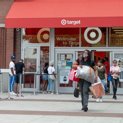 Target shoppers in Brooklyn, New York