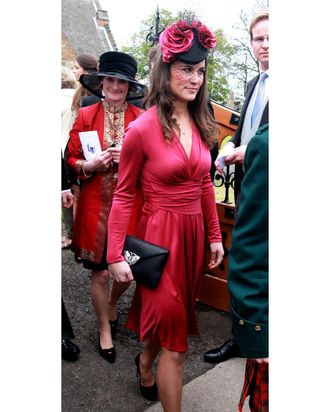 Pippa Middleton, in Kate's dress.