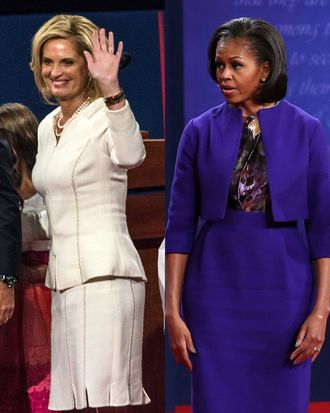 Michelle Obama and Ann Romney.