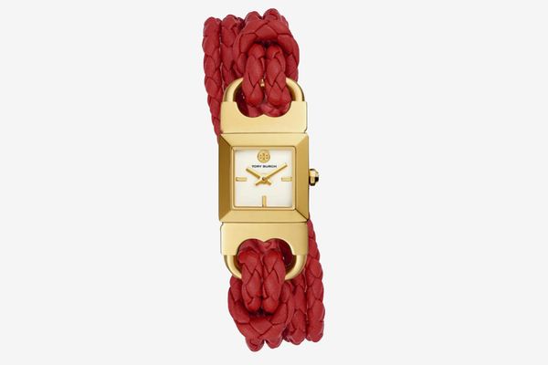 Tory Burch Double T Link Braided Watch