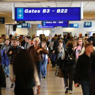 Travelers Embark On Holiday Travel Day Before Thanksgiving